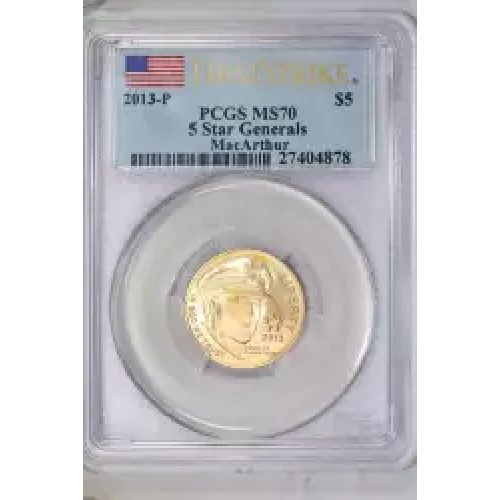 2013-P $5 5 Star Generals MacArthur - First Strike