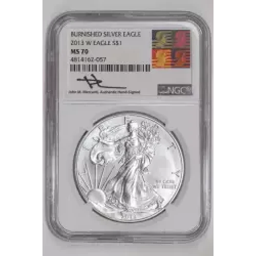 2013 W BURNISHED SILVER EAGLE 