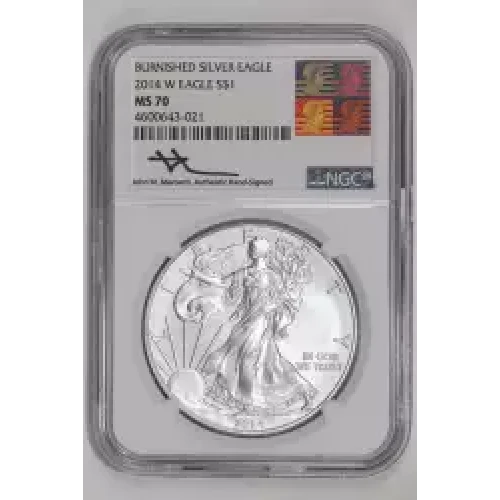 2014 W BURNISHED SILVER EAGLE  (2)
