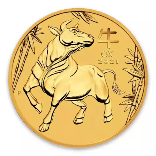 2021 1oz Perth Mint Lunar Series: Year of the Ox Gold Coin