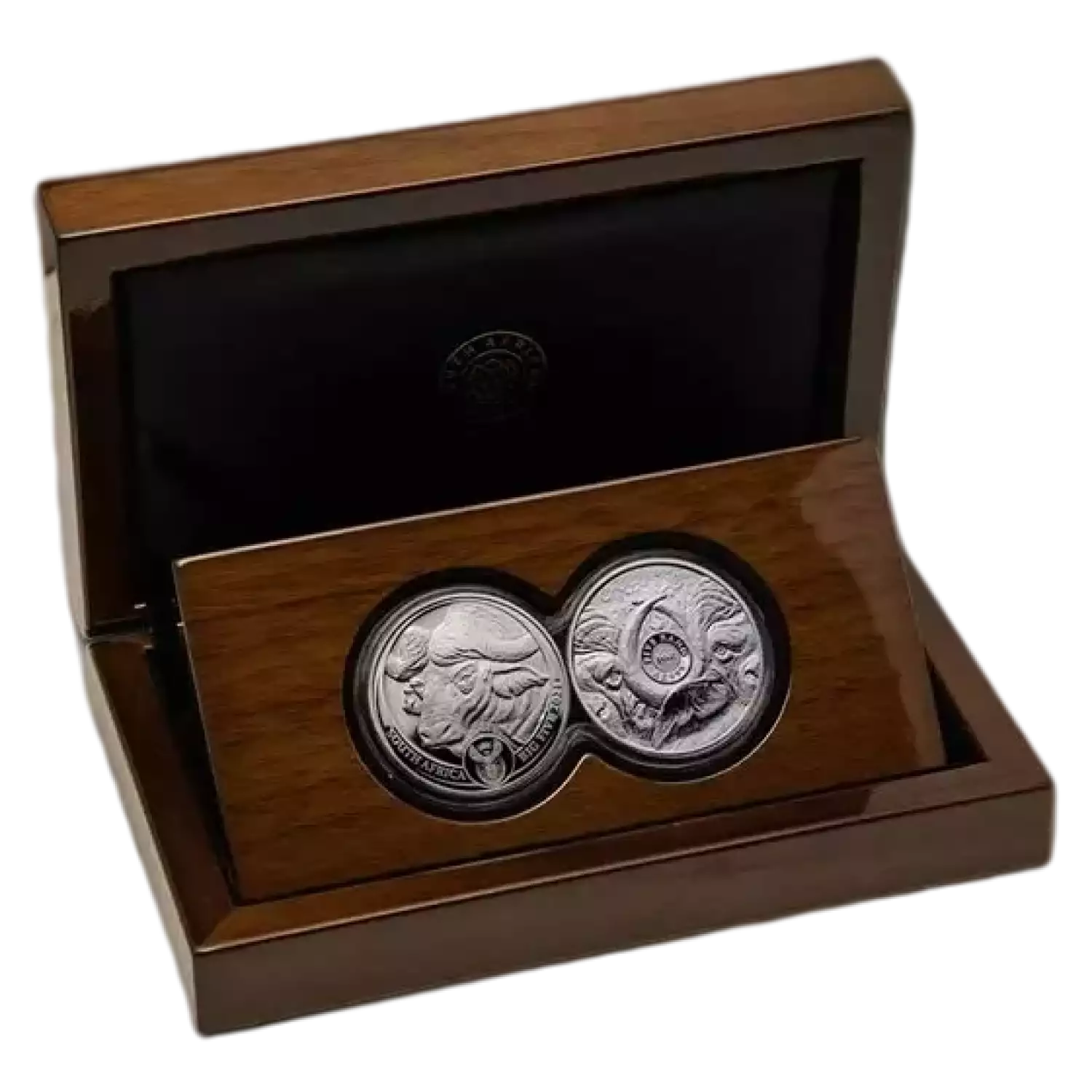 2021 South Africa 2-Coin Silver Big Five Buffalo Proof Set (w/Box & COA) (3)