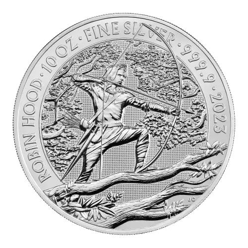 2023 10oz British Robin Hood Silver Bullion Coin (2)