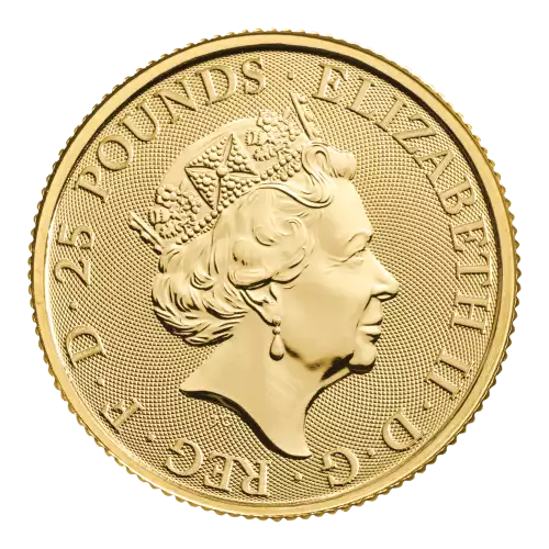 2023 1/4 oz British Gold The Royal Tudor Beast Yale Of Beaufort (3)