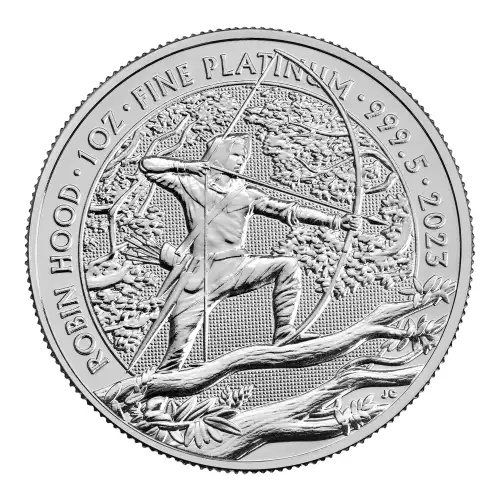 2023 1oz  British Robin Hood platinum Bullion Coin (2)