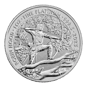 2023 1oz  British Robin Hood platinum Bullion Coin (2)