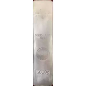 5kg Heraeus Cast Silver Bar