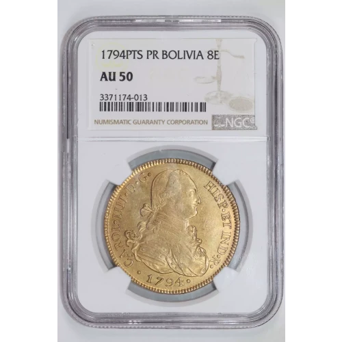 BOLIVIA Gold 8 ESCUDOS