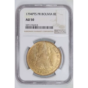 BOLIVIA Gold 8 ESCUDOS