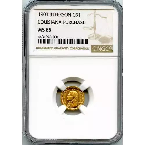 Classic Commemorative Gold--- Louisiana Purchase Exposition 1903-Gold- 1 Dollar (3)