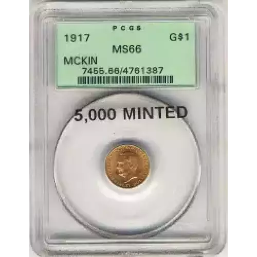 Classic Commemorative Gold--- McKinley Memorial 1916-1917 -Gold- 1 Dollar (3)