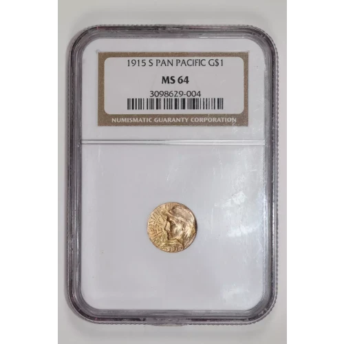 Classic Commemorative Gold--- Panama - Pacific Exposition 1915 -Gold- 1 Dollar