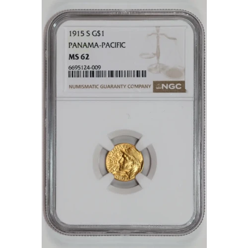 Classic Commemorative Gold--- Panama - Pacific Exposition 1915 -Gold- 1 Dollar