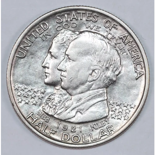 Classic Commemorative Silver--- Alabama Centennial 1921 -Silver- 0.5 Dollar