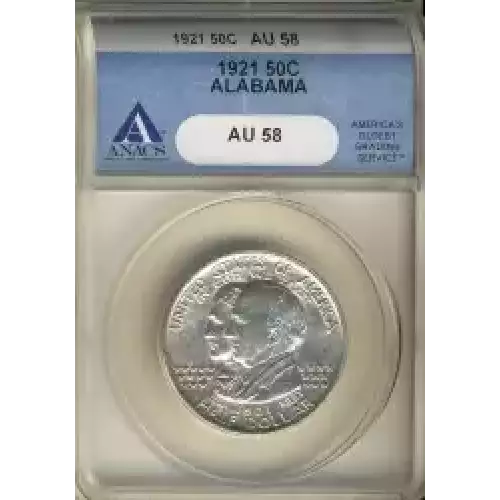 Classic Commemorative Silver--- Alabama Centennial 1921 -Silver- 0.5 Dollar (3)
