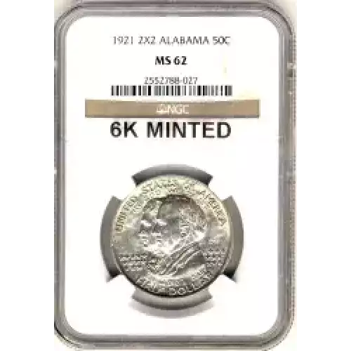 Classic Commemorative Silver--- Alabama Centennial 1921 -Silver- 0.5 Dollar (3)