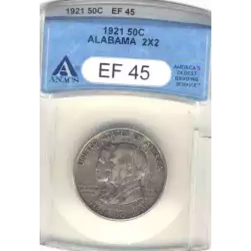 Classic Commemorative Silver--- Alabama Centennial 1921 -Silver- 0.5 Dollar (3)