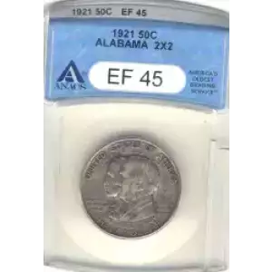 Classic Commemorative Silver--- Alabama Centennial 1921 -Silver- 0.5 Dollar (3)
