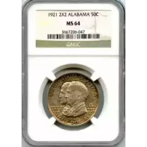 Classic Commemorative Silver--- Alabama Centennial 1921 -Silver- 0.5 Dollar (3)