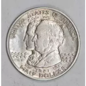 Classic Commemorative Silver--- Alabama Centennial 1921 -Silver- 0.5 Dollar