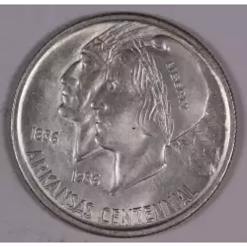 Classic Commemorative Silver--- Arkansas Centennial 1935-1939-Silver- 0.5 Dollar