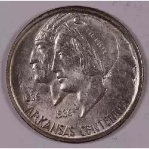 Classic Commemorative Silver--- Arkansas Centennial 1935-1939-Silver- 0.5 Dollar