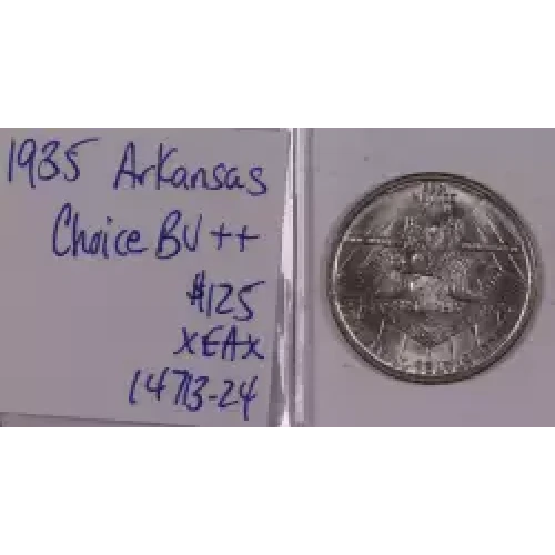 Classic Commemorative Silver--- Arkansas Centennial 1935-1939-Silver- 0.5 Dollar