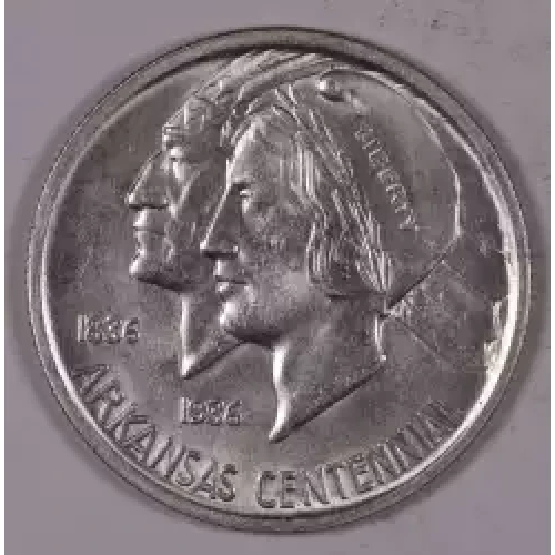 Classic Commemorative Silver--- Arkansas Centennial 1935-1939-Silver- 0.5 Dollar