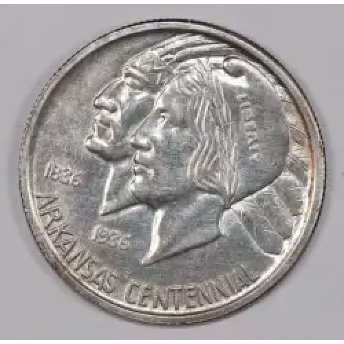 Classic Commemorative Silver--- Arkansas Centennial 1935-1939-Silver- 0.5 Dollar