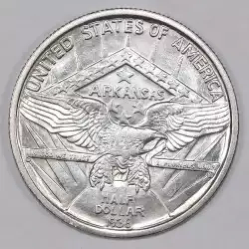 Classic Commemorative Silver--- Arkansas Centennial 1935-1939-Silver- 0.5 Dollar