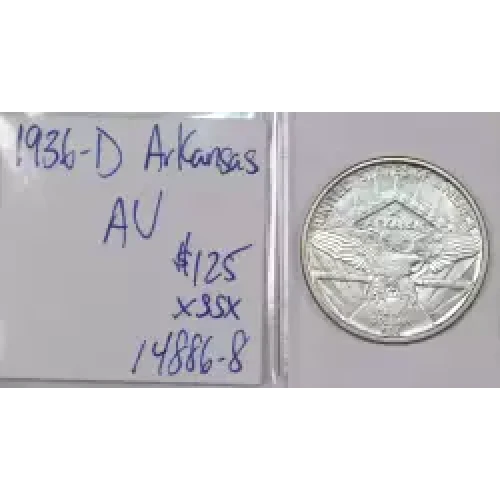 Classic Commemorative Silver--- Arkansas Centennial 1935-1939-Silver- 0.5 Dollar