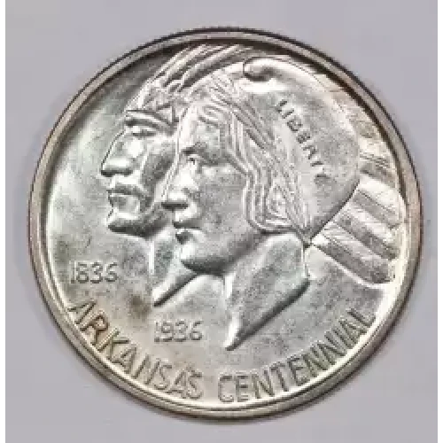 Classic Commemorative Silver--- Arkansas Centennial 1935-1939-Silver- 0.5 Dollar