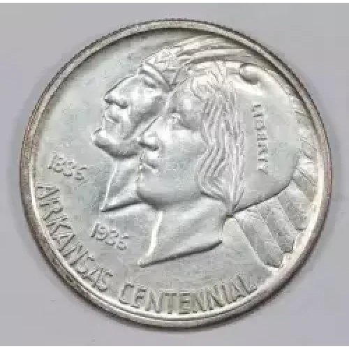 Classic Commemorative Silver--- Arkansas Centennial 1935-1939-Silver- 0.5 Dollar