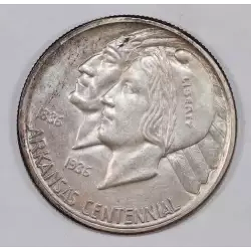 Classic Commemorative Silver--- Arkansas Centennial 1935-1939-Silver- 0.5 Dollar