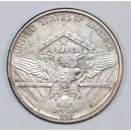 Classic Commemorative Silver--- Arkansas Centennial 1935-1939-Silver- 0.5 Dollar (2)