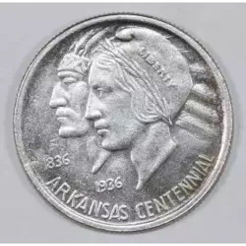 Classic Commemorative Silver--- Arkansas Centennial 1935-1939-Silver- 0.5 Dollar