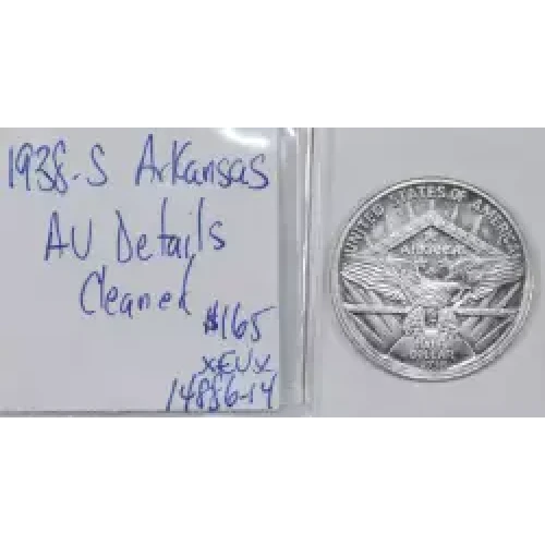 Classic Commemorative Silver--- Arkansas Centennial 1935-1939-Silver- 0.5 Dollar