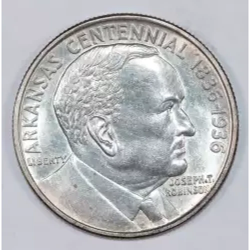 Classic Commemorative Silver--- Arkansas Centennial 1935-1939-Silver- 0.5 Dollar
