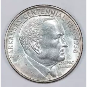 Classic Commemorative Silver--- Arkansas Centennial 1935-1939-Silver- 0.5 Dollar