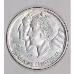 Classic Commemorative Silver--- Arkansas Centennial 1935-1939-Silver- 0.5 Dollar