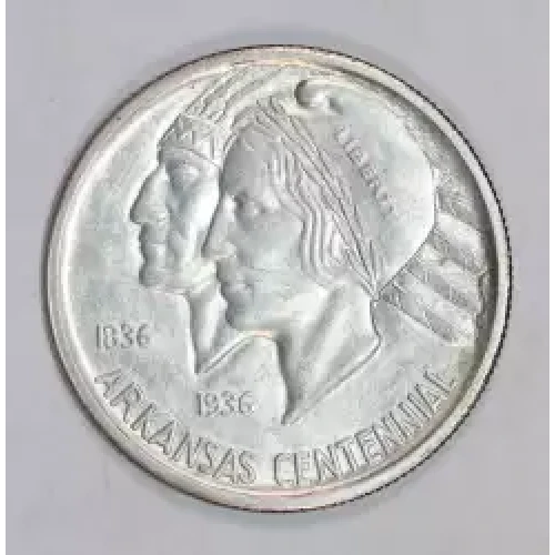 Classic Commemorative Silver--- Arkansas Centennial 1935-1939-Silver- 0.5 Dollar