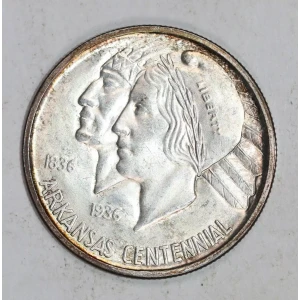 Classic Commemorative Silver--- Arkansas Centennial 1935-1939-Silver- 0.5 Dollar