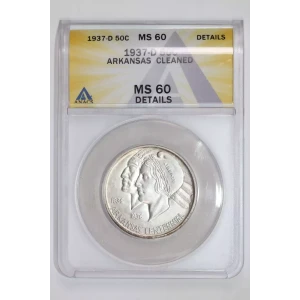 Classic Commemorative Silver--- Arkansas Centennial 1935-1939-Silver- 0.5 Dollar