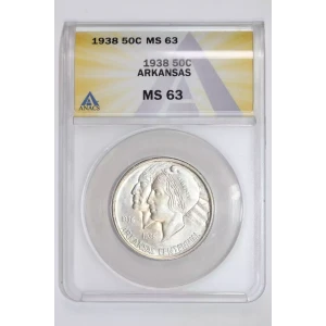 Classic Commemorative Silver--- Arkansas Centennial 1935-1939-Silver- 0.5 Dollar