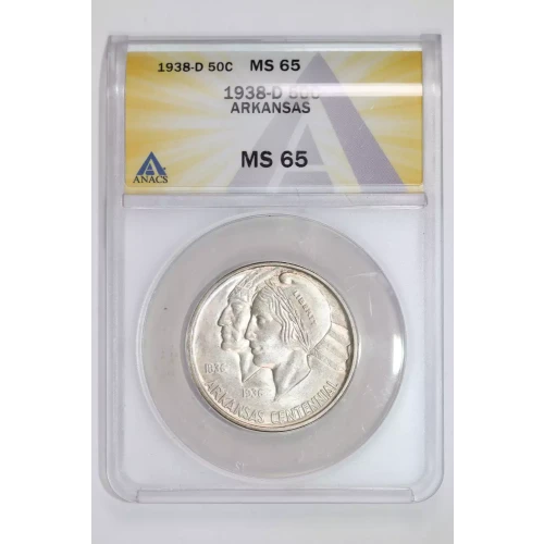 Classic Commemorative Silver--- Arkansas Centennial 1935-1939-Silver- 0.5 Dollar