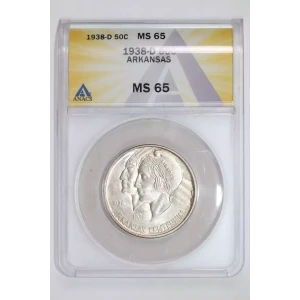 Classic Commemorative Silver--- Arkansas Centennial 1935-1939-Silver- 0.5 Dollar