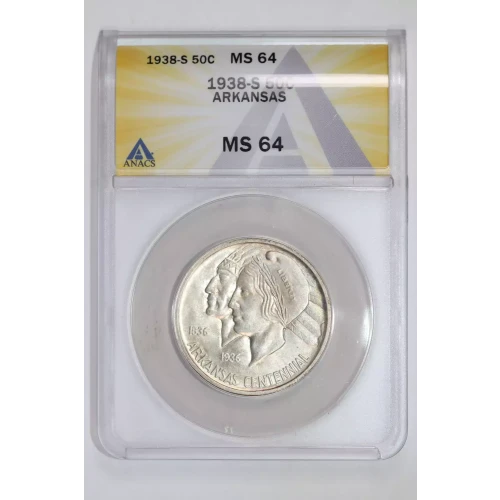 Classic Commemorative Silver--- Arkansas Centennial 1935-1939-Silver- 0.5 Dollar