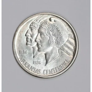 Classic Commemorative Silver--- Arkansas Centennial 1935-1939-Silver- 0.5 Dollar