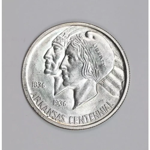 Classic Commemorative Silver--- Arkansas Centennial 1935-1939-Silver- 0.5 Dollar