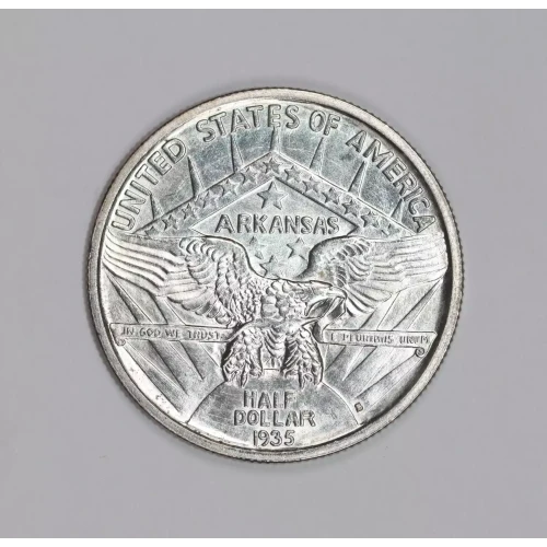Classic Commemorative Silver--- Arkansas Centennial 1935-1939-Silver- 0.5 Dollar (2)
