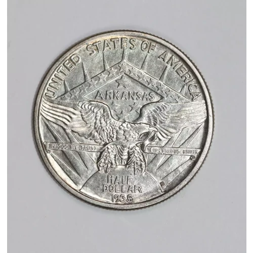 Classic Commemorative Silver--- Arkansas Centennial 1935-1939-Silver- 0.5 Dollar (2)